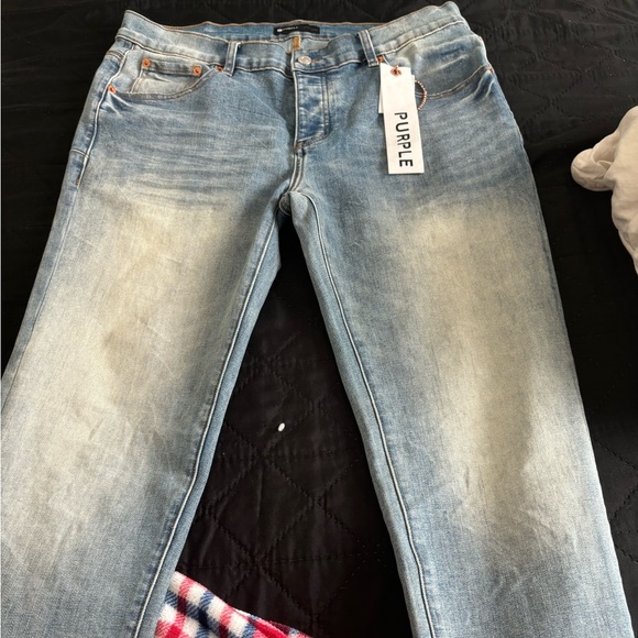 Purple jeans